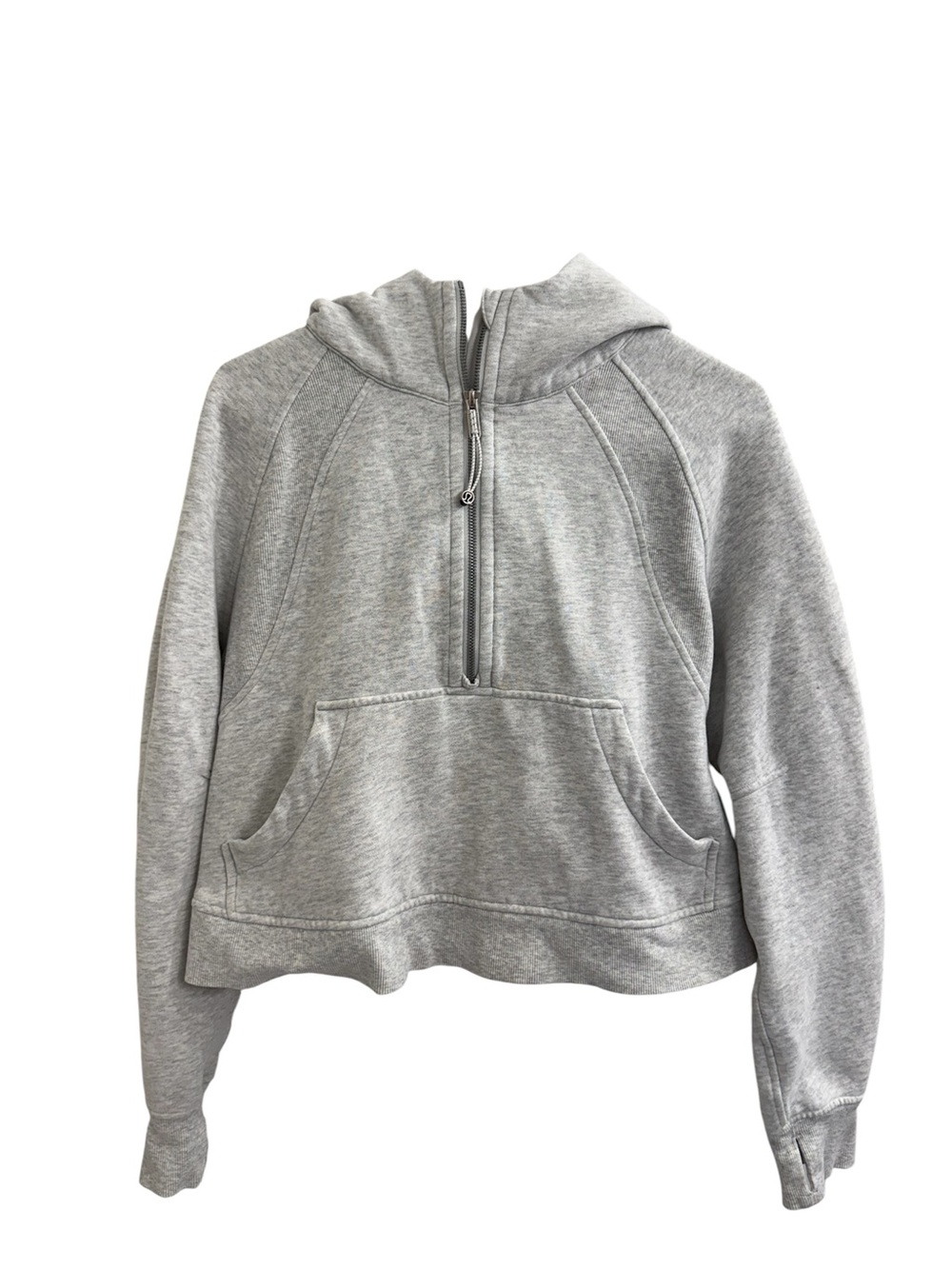 Lululemon Scuba Oversized Half-Zip Hoodie Heathered Grey Women’s Size M